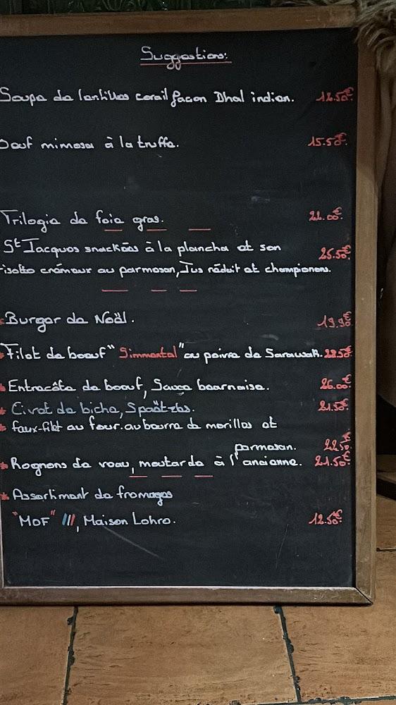 Restaurant de la Tour - Menu Image 3
